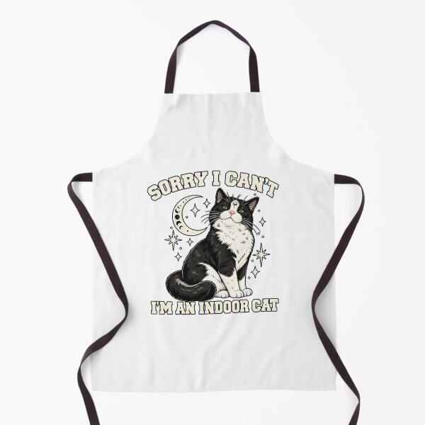 Item preview, Sorry I Cant Im An Indoor Cat Funny Introvert Tuxedo Cat Graphic designed and sold by gamoreRony.