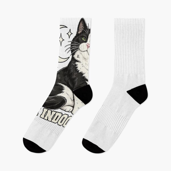 Item preview, Sorry I Cant Im An Indoor Cat Funny Introvert Tuxedo Cat Graphic designed and sold by gamoreRony.