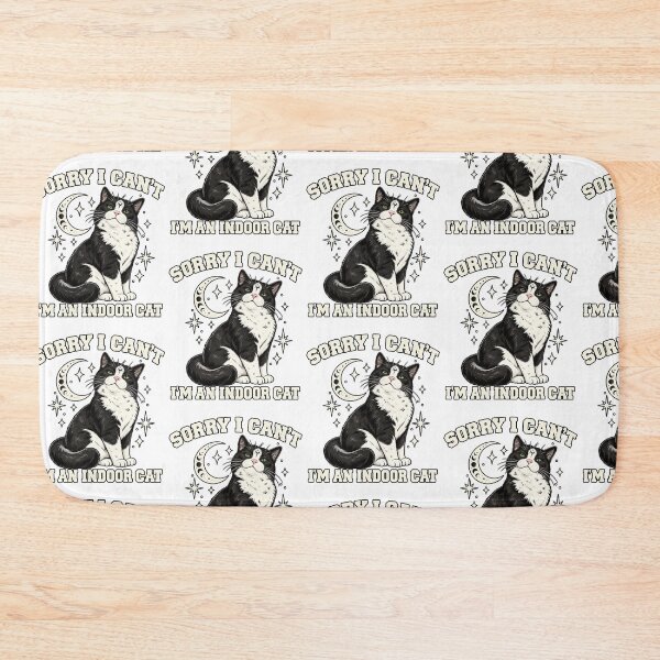Item preview, Sorry I Cant Im An Indoor Cat Funny Introvert Tuxedo Cat Graphic designed and sold by gamoreRony.