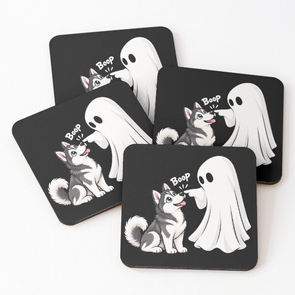Item preview, Funny Ghost Siberian Husky Dog Boop Halloween Design Mom Dad designed and sold by rafaeltto.