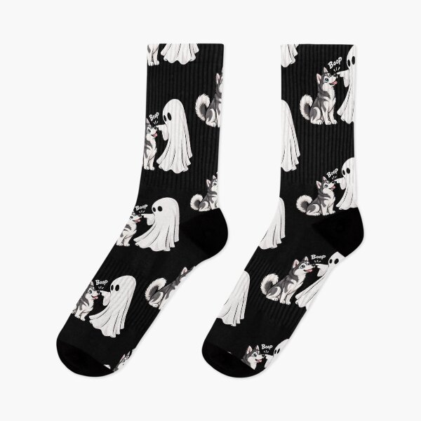 Item preview, Funny Ghost Siberian Husky Dog Boop Halloween Design Mom Dad designed and sold by rafaeltto.