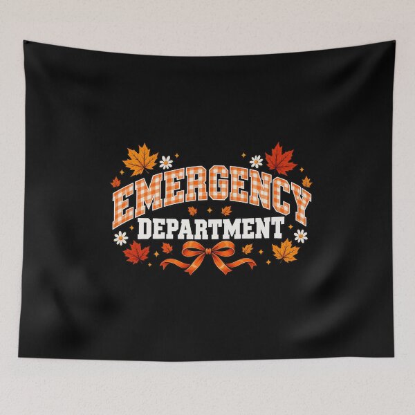 Item preview, Emergency Department Fall ER Nurse Orange Ribbon Bow Graphic designed and sold by Whirx.