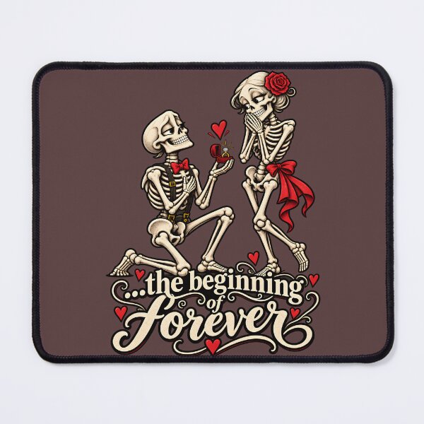 Item preview, Funny Skeleton Couple – The Beginning of Forever designed and sold by Bone & Banter.