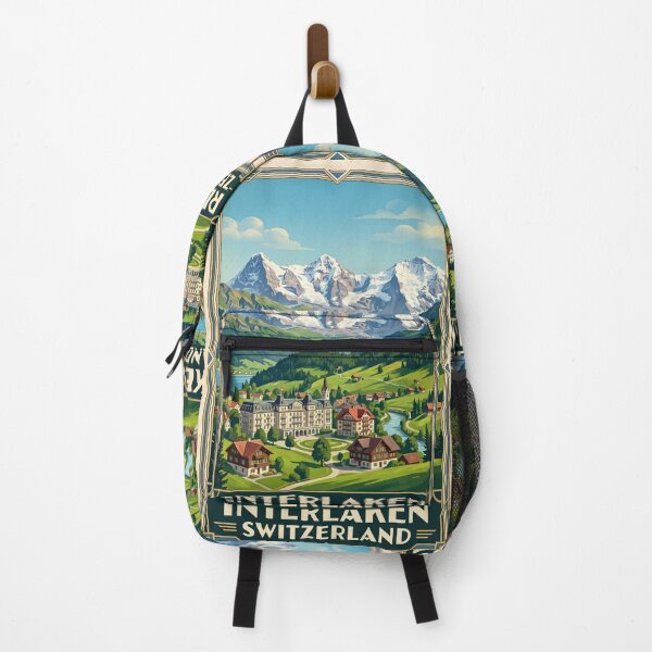 Artikelvorschau, Interlaken Schweiz Vintage Reiseposter – Brienzersee, Thunersee, Berner Oberland entworfen und verkauft von Bomax121.