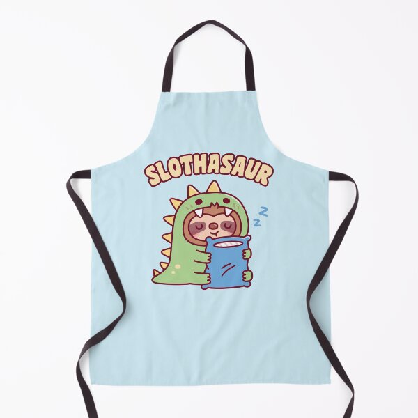 Item preview, Cute Sleepy Sloth In Dino Suit Hugging Pillow Slothasaur designed and sold by rustydoodle.