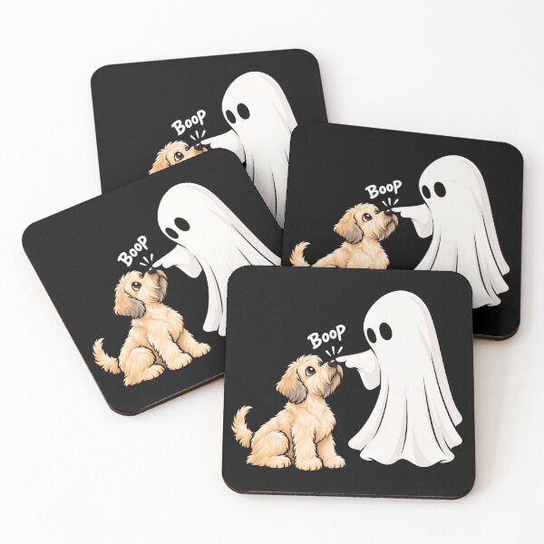 Item preview, Funny Ghost Soft Coated Wheaten Terrier Dog Boop Halloween Design Mom Dad designed and sold by rafaeltto.