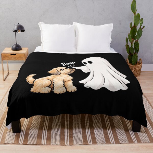 Item preview, Funny Ghost Soft Coated Wheaten Terrier Dog Boop Halloween Design Mom Dad designed and sold by rafaeltto.