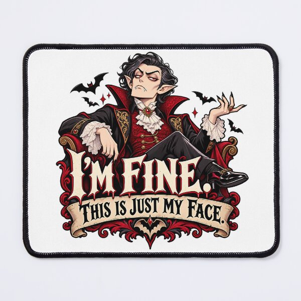 Item preview, I'm Fine. This Is Just My Face designed and sold by Epic Serenity.