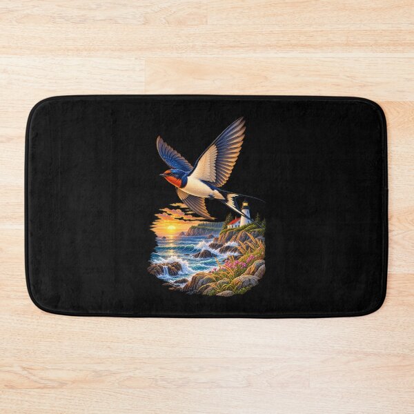 Item preview, Swallow Over Coastal Cliffs designed and sold by RockitBaby.