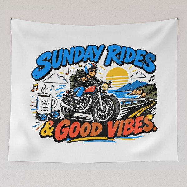Item preview, Sunday Rides And Good Vibes  designed and sold by RAS-77.