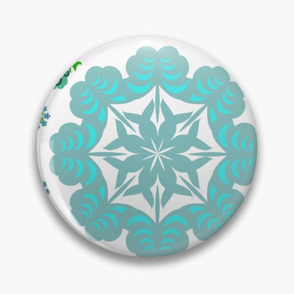 Item preview, Mint Blue Floral Medallion and Decorative Ornament Pattern Set designed and sold by Ei-Ei.