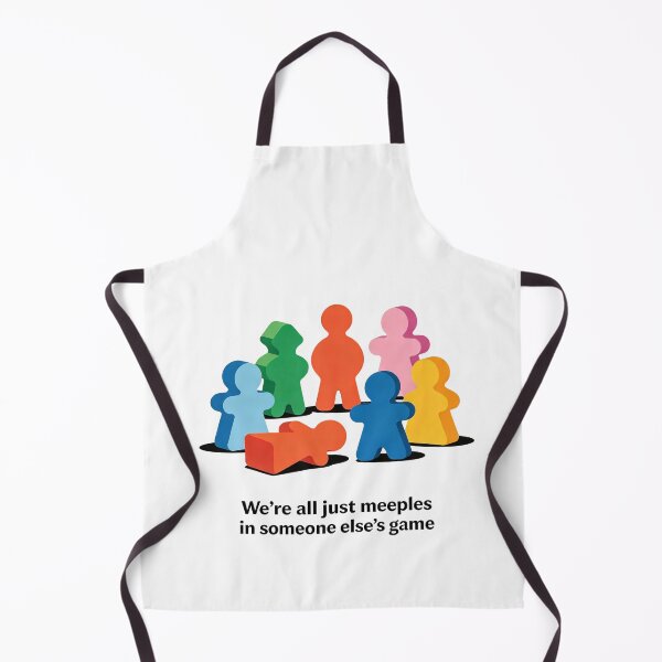 Item preview, we're All just Meeples - bord game quote designed and sold by shopD20.