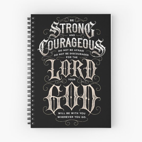 Item preview, Joshua 1 9 Be Strong Courageous Bible Verse Blueprint designed and sold by EdGraphy.