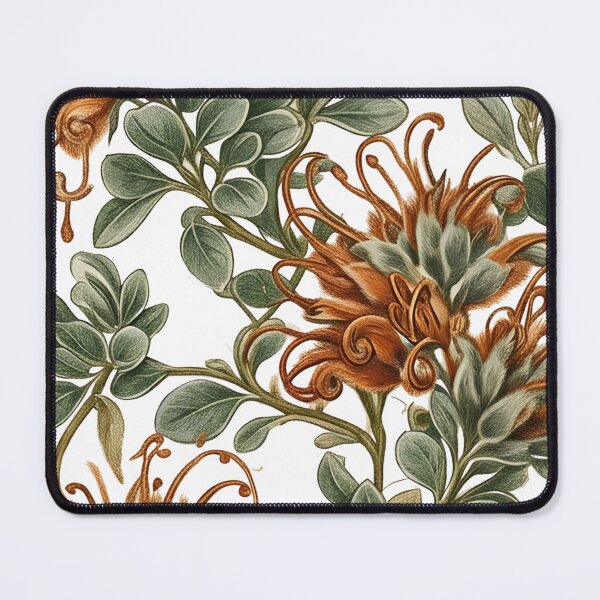 Item preview, Vintage Orange Grevillea Australian Native Botanical Pattern designed and sold by Studio BC.