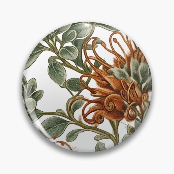 Item preview, Vintage Orange Grevillea Australian Native Botanical Pattern designed and sold by Studio BC.