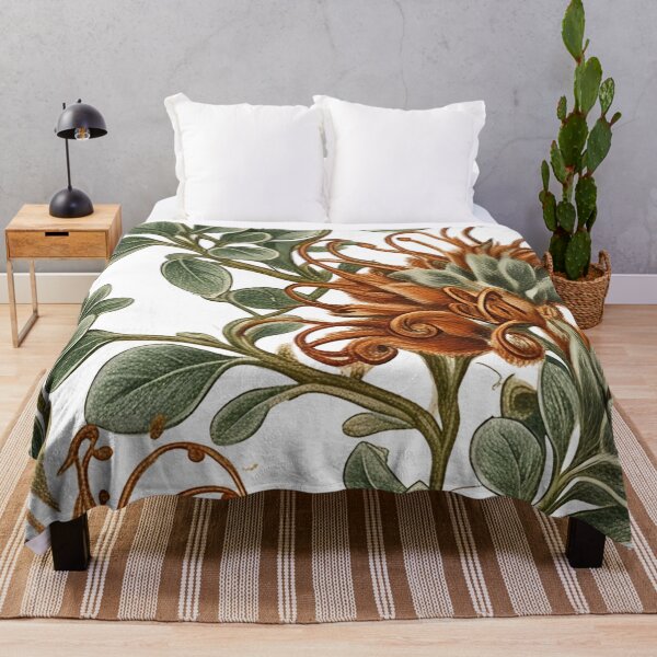 Item preview, Vintage Orange Grevillea Australian Native Botanical Pattern designed and sold by Studio BC.