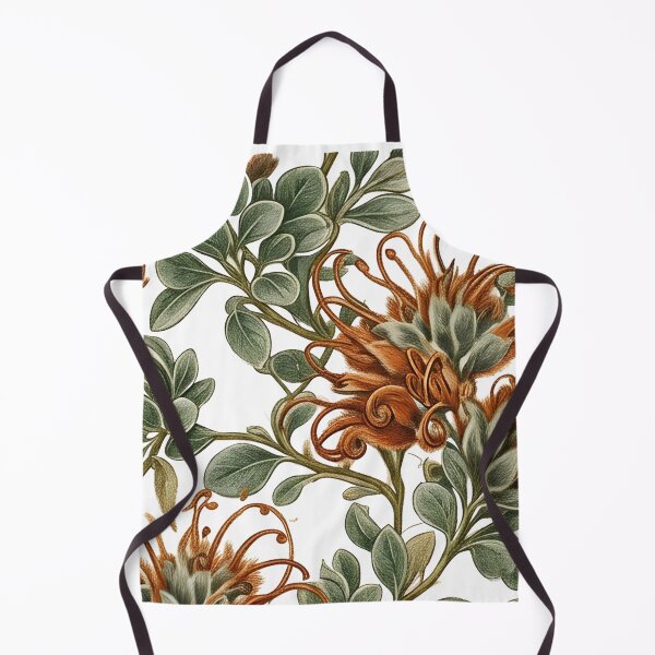 Item preview, Vintage Orange Grevillea Australian Native Botanical Pattern designed and sold by Studio BC.