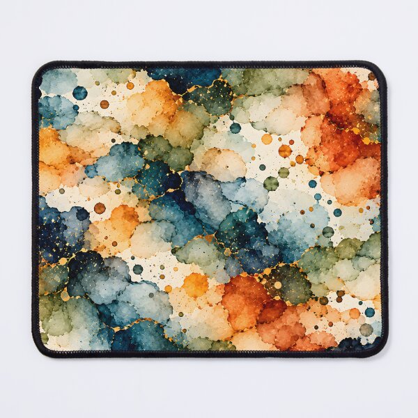 Item preview, Autumn Watercolor Blotches with Golden Splashes designed and sold by blankTeeShirt.