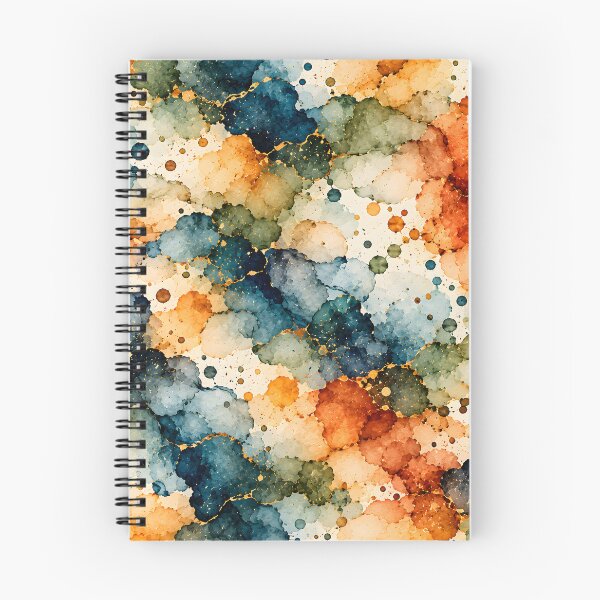 Item preview, Autumn Watercolor Blotches with Golden Splashes designed and sold by blankTeeShirt.