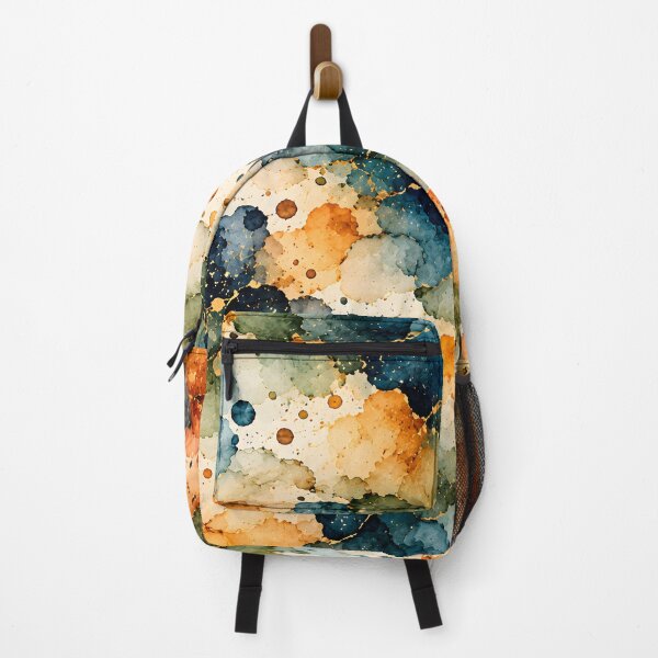 Item preview, Autumn Watercolor Blotches with Golden Splashes designed and sold by blankTeeShirt.