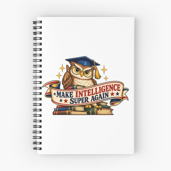 Item preview, Make Intelligence Super Again – Wise Owl Super Intelligence Spoof designed and sold by ChickenFund.