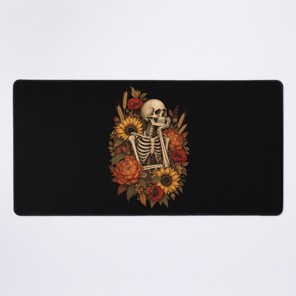 Item preview, Floral Skeleton Sunflower Cottagecore Goth Halloween Aesthetic designed and sold by Whirx.