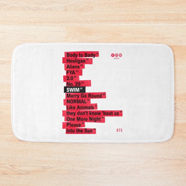 Item preview, BTS ARIRANG Album Tracklist Typography Design designed and sold by Krishnanand Rai.