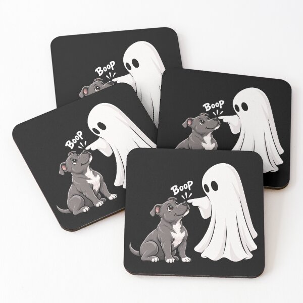 Item preview, Funny Ghost Staffordshire Bull Terrier Dog Boop Halloween Design Mom Dad designed and sold by rafaeltto.