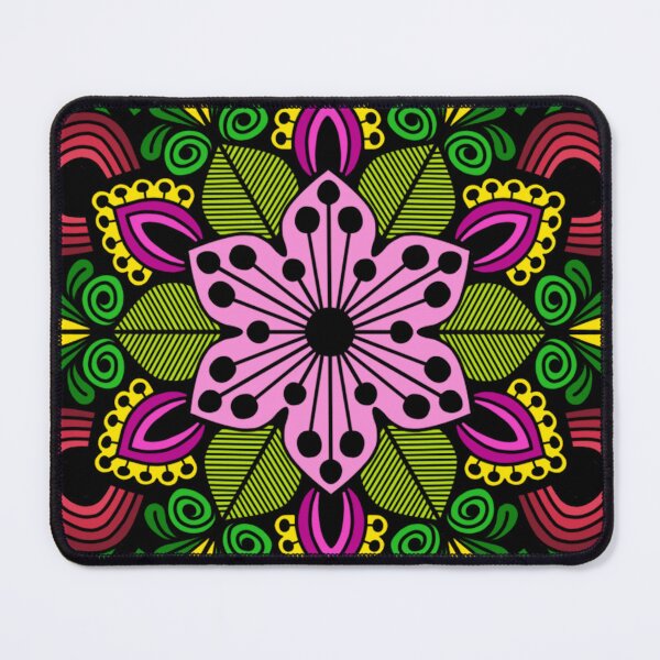 Item preview, Folk Art Floral Geometric Mandala designed and sold by FioreDiCiliegio.