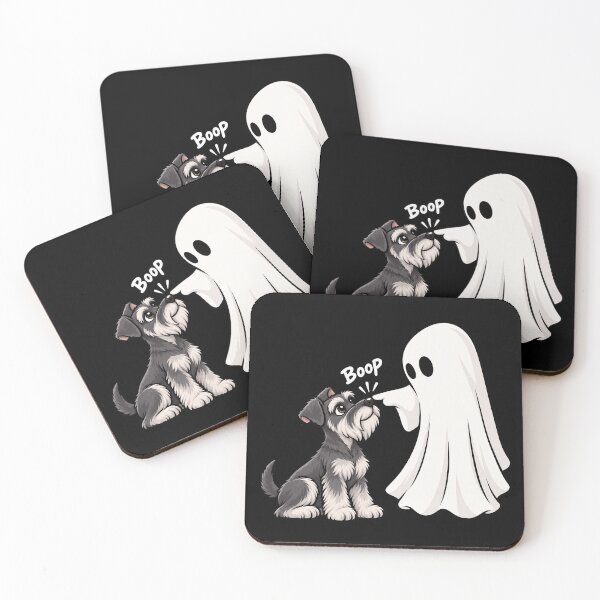 Item preview, Funny Ghost Standard Schnauzer Dog Boop Halloween Design Mom Dad designed and sold by rafaeltto.
