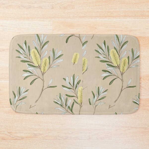 Item preview,  Delicate Yellow Acacia Wattle Oatmeal Botanical Pattern designed and sold by Studio BC.