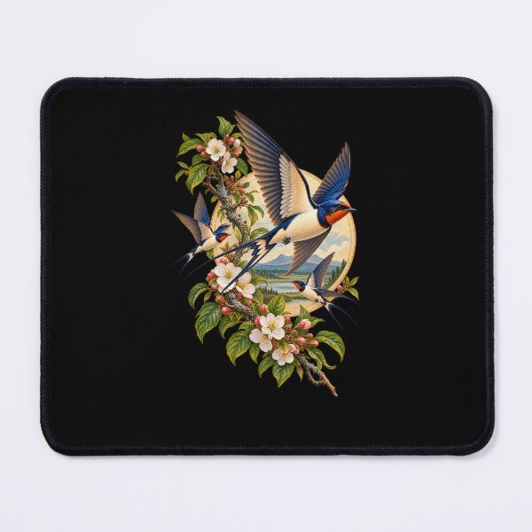 Item preview, Swallows Among Blossoms designed and sold by RockitBaby.