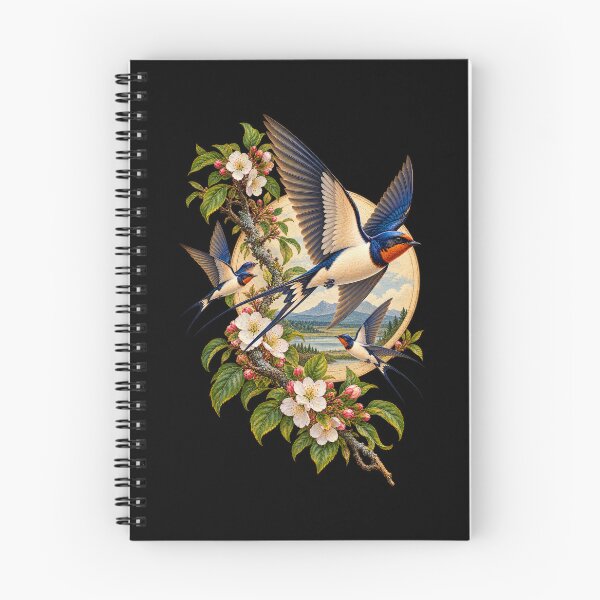 Item preview, Swallows Among Blossoms designed and sold by RockitBaby.