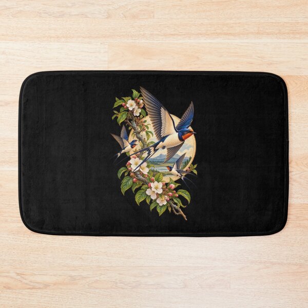 Item preview, Swallows Among Blossoms designed and sold by RockitBaby.