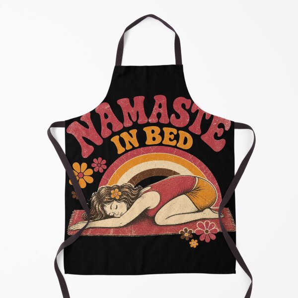Item preview, Namaste in Bed | Funny Yoga Lover Retro Typography Design designed and sold by Per My Last Nerve Studio.