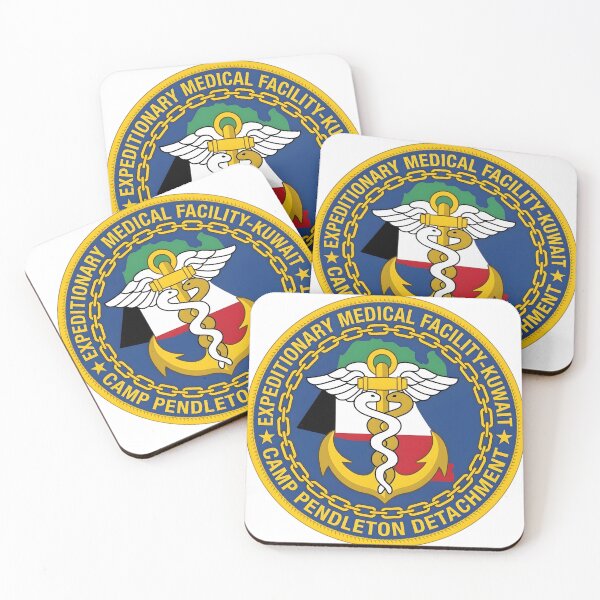 Item preview, US Navy Expeditionary Medical Facility Kuwait Camp Pendleton Detachment Emblem    designed and sold by CharlieDesings.