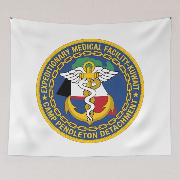 Artikelvorschau, Emblem der US Navy Expeditionary Medical Facility Kuwait Camp Pendleton entworfen und verkauft von CharlieDesings.