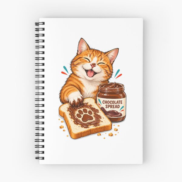 Item preview, Orange Cat Chocolate Spread Toast Paw designed and sold by Old's Cool Cat Studio.