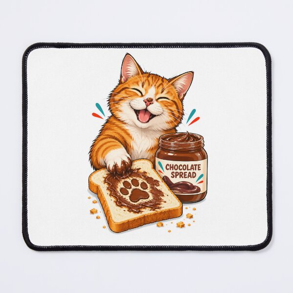 Item preview, Orange Cat Chocolate Spread Toast Paw designed and sold by Old's Cool Cat Studio.