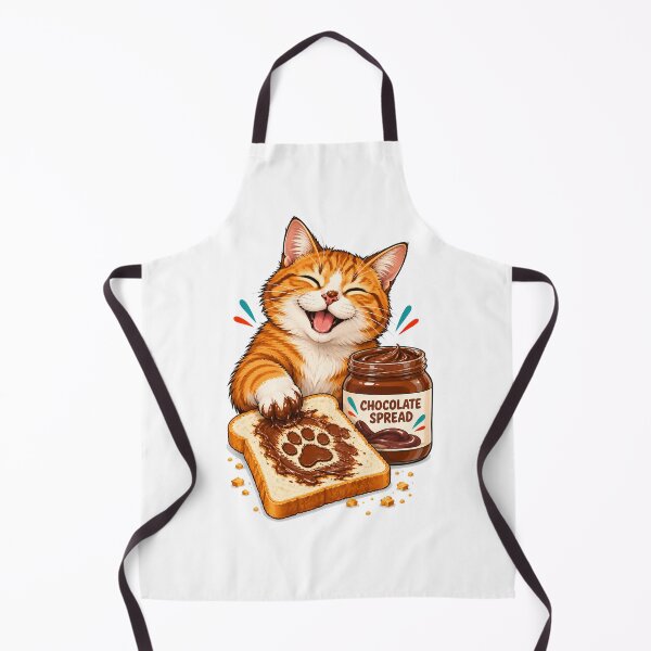 Item preview, Orange Cat Chocolate Spread Toast Paw designed and sold by Old's Cool Cat Studio.