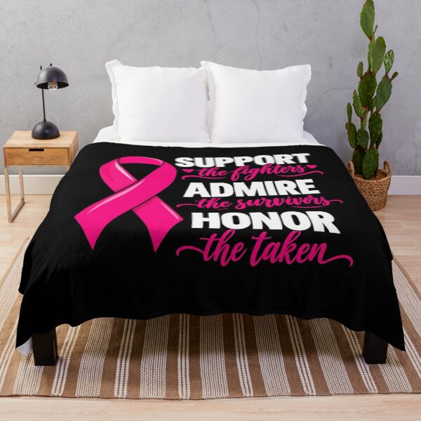Item preview, Support The Fighters Admire The Survivors Breast Cancer Ribbon designed and sold by Whirx.