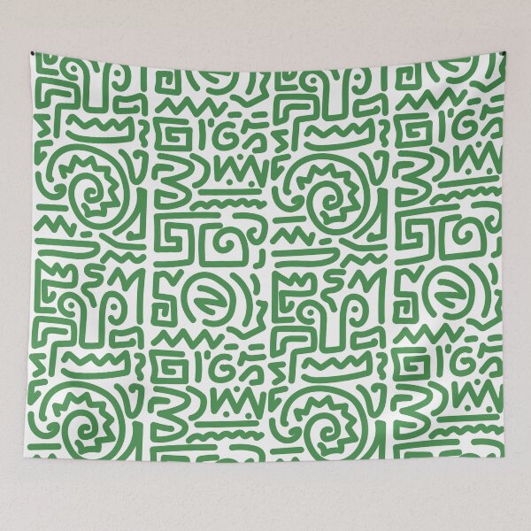 Item preview, Abstract Doodle Art - Green designed and sold by Wolagno.