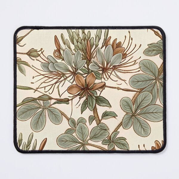 Item preview, Antique Spider Flower Botanical Etching Pattern designed and sold by Studio BC.