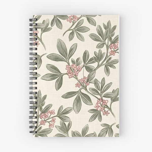 Item preview, Pink Bush Berry Sprigs Vintage Botanical Pattern designed and sold by Studio BC.