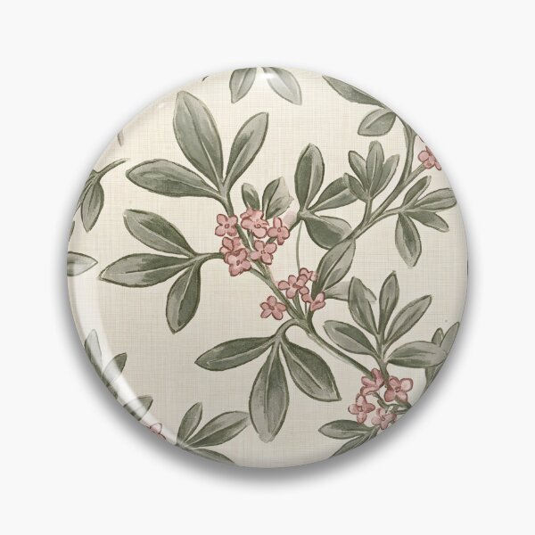 Item preview, Pink Bush Berry Sprigs Vintage Botanical Pattern designed and sold by Studio BC.