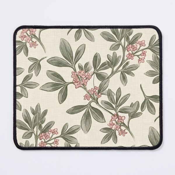 Item preview, Pink Bush Berry Sprigs Vintage Botanical Pattern designed and sold by Studio BC.