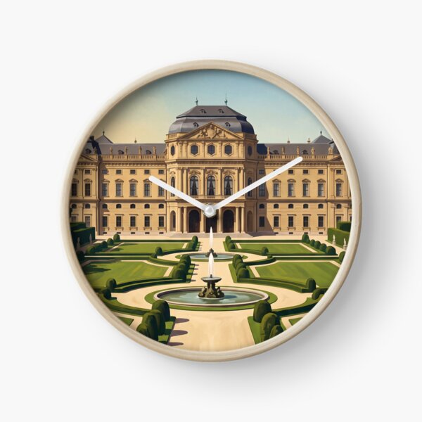 Item preview, Wurzburg Residence Germany Vintage Travel Poster – Baroque Palace Hofgarten Franconia designed and sold by Bomax121.