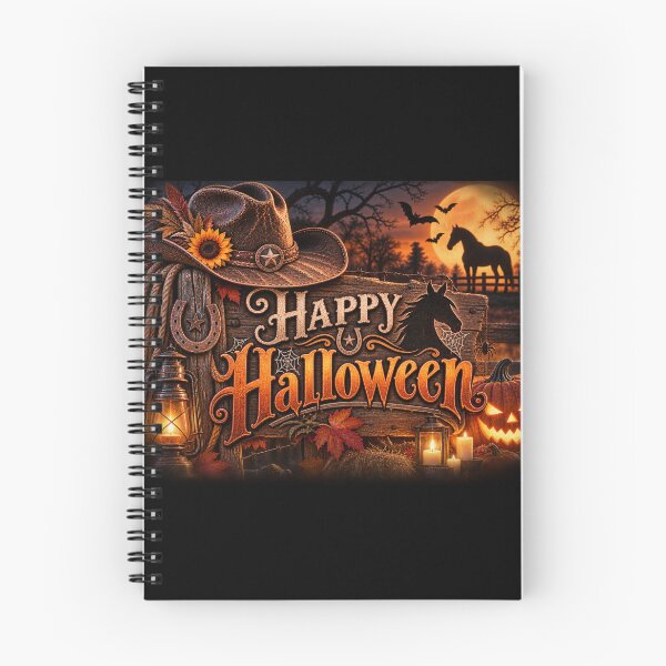 Item preview, Happy Halloween – Western Horse & Cowboy Country designed and sold by  QuarterHorseArt by Just my Studio.