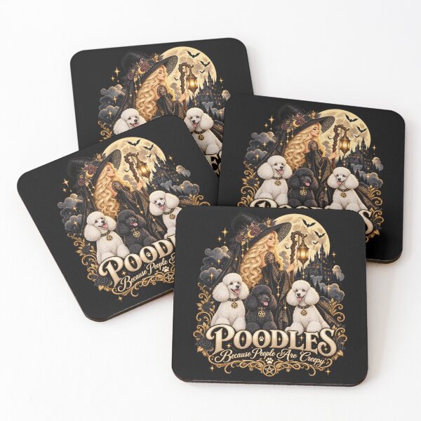 Item preview, Gothic Poodle Witch Dogs designed and sold by ROUX-ART.