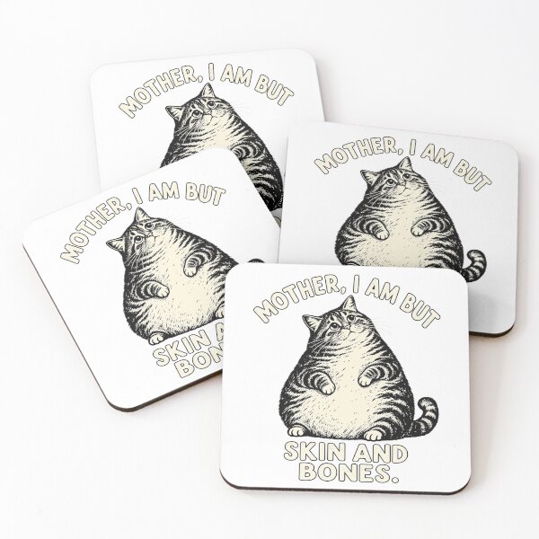 Item preview, Mother I Am But Skin And Bones Funny Chonky Cat Graphic designed and sold by gamoreRony.
